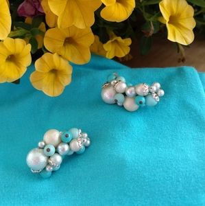 Vintage Faux Turquois Earrings